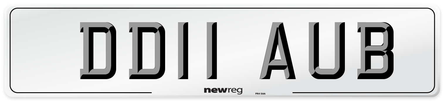 DD11 AUB Number Plate from New Reg